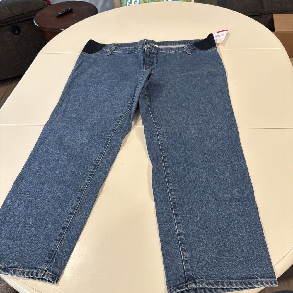 Isabel By Ingrid & Isabel Expandable Side Panel 90s Straight Retro Jeans Size 17